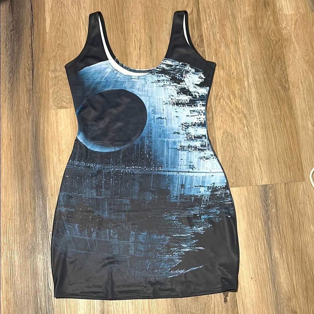 Star Wars/Death Star Dress, Blackmilk Size Large